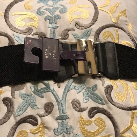 NWT Black plus size Elastic belt - Picture 4 of 7